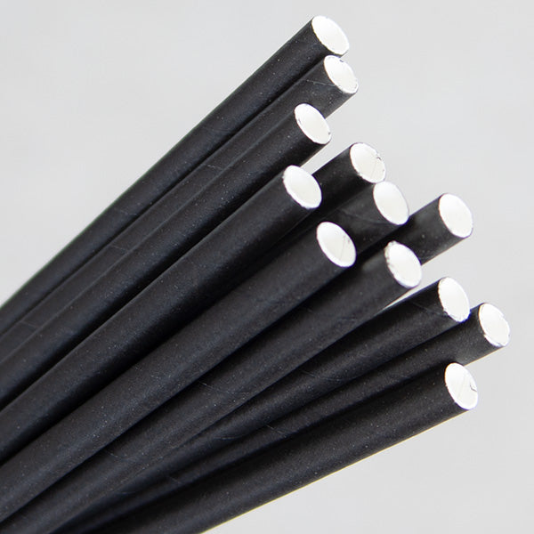 Straws Paper Standard bygreen Black (Carton 2500) (Pack 250)