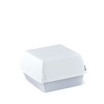 Detpak Clam Large Burger White (110mm x 116mm x 86mm) Carton (Carton 400)