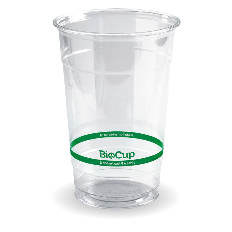 Bio Cup PLA Plastic 600ml Clear (Carton 1000) (Sleeve 50)