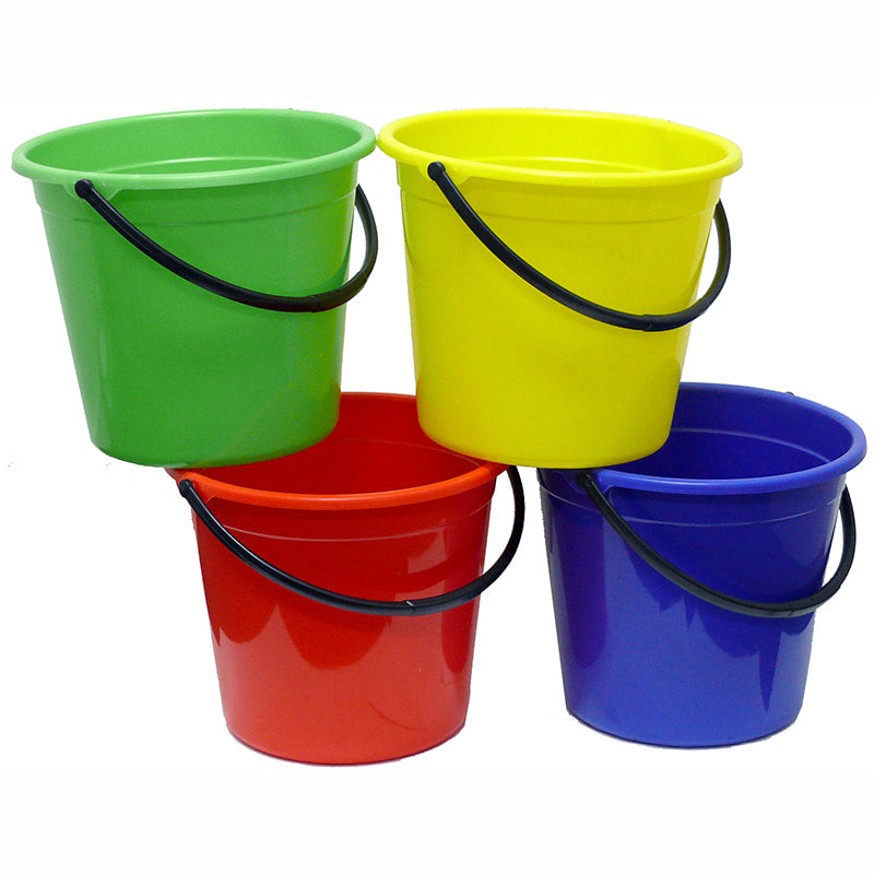 Bucket All Purpose 9.6 Litre Round Plastic Red