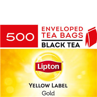 Tea Bags Env Yellow Label Gold  (Carton 500)