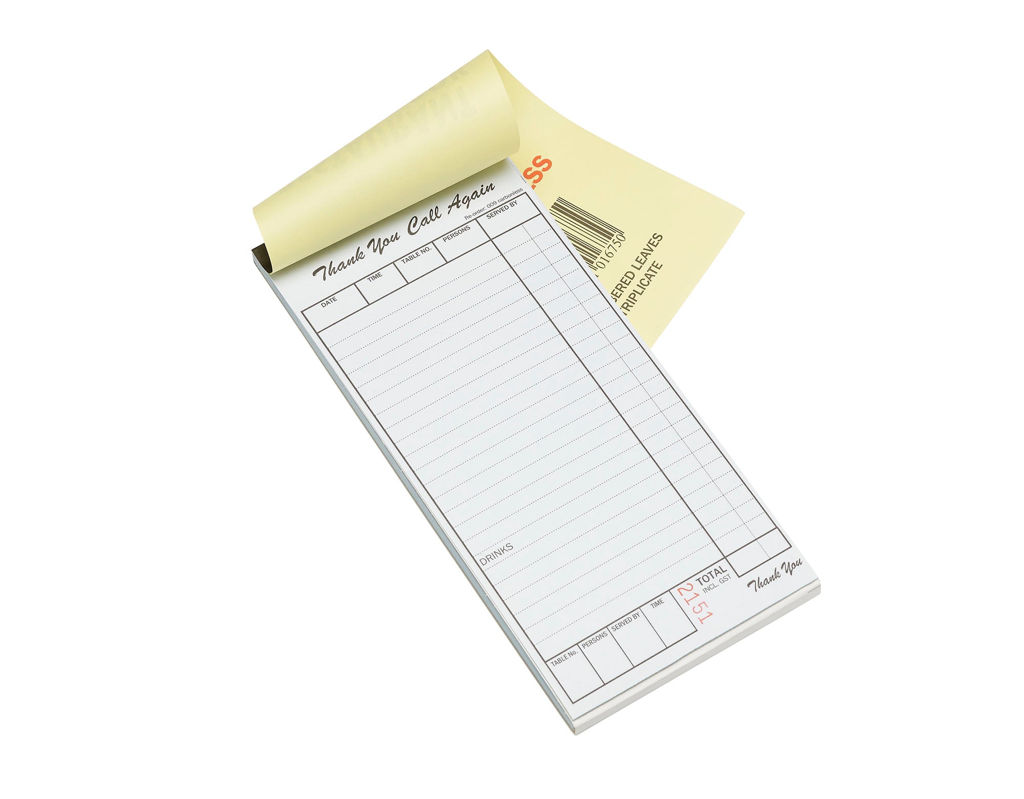 Docket Book DB009 Triplicate Carbonless (10 Pack) (Each) – Packaging ...