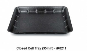 Foam Tray (14x11" x 35mm) Black Deep "Ikon" (Carton 180)