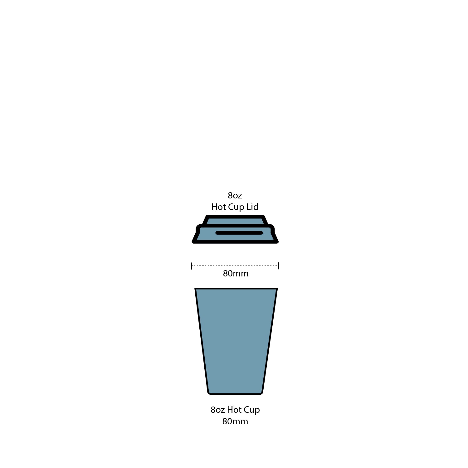 Detpak Ripple 8oz Ripple Detpak Black Cup (Carton 1000) (Sleeve 40) – Packaging ...