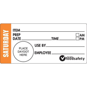 Shelf Life Day Labels 102x47mm