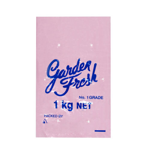 Potato Bag 1kg Garden Fresh Pink 330 x 205 (Carton 1000)