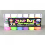 Face Paint Fluro Assorted Colours 60ml   (Pack 6)