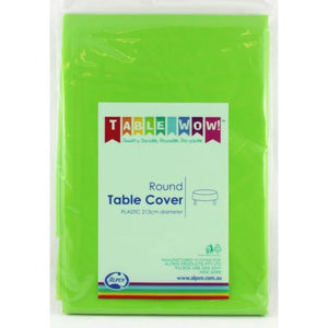 Table Cover Round Plastic 213cm Various Colours