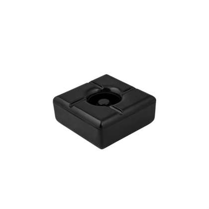 Windless Ashtray Square (115x115mm) Black (Each)