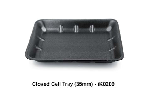 Foam Tray (11x9" x 35mm) Black Deep "Ikon" (Carton 360)