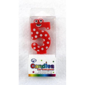 Mini Numeral Candle with Eyes #0 to #9