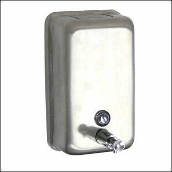 Stainless Steel Vertical Soap Dispenser 1.2 Litre