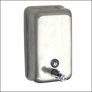 Stainless Steel Vertical Soap Dispenser 1.2 Litre