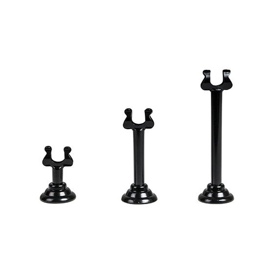 Table Menu Card Holder Harp Metal Black (Base 25mm) (Pack 12)