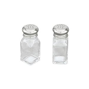 Salt & Pepper Glass Square 115mm/60ml (Box 12)