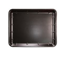 Foam Tray (14x11" x 25mm) Black Shallow "Ikon" (Carton 250) (Sleeve 125)