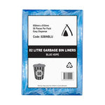 Bin Liner Standard 82L Blue (950mm x 810mm) Tailor (Carton 500)