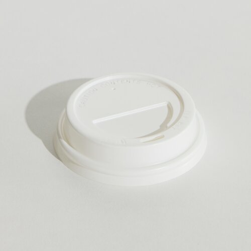 Lid Paper Pinnacle 8oz White (Carton 1000) (Sleeve 100)