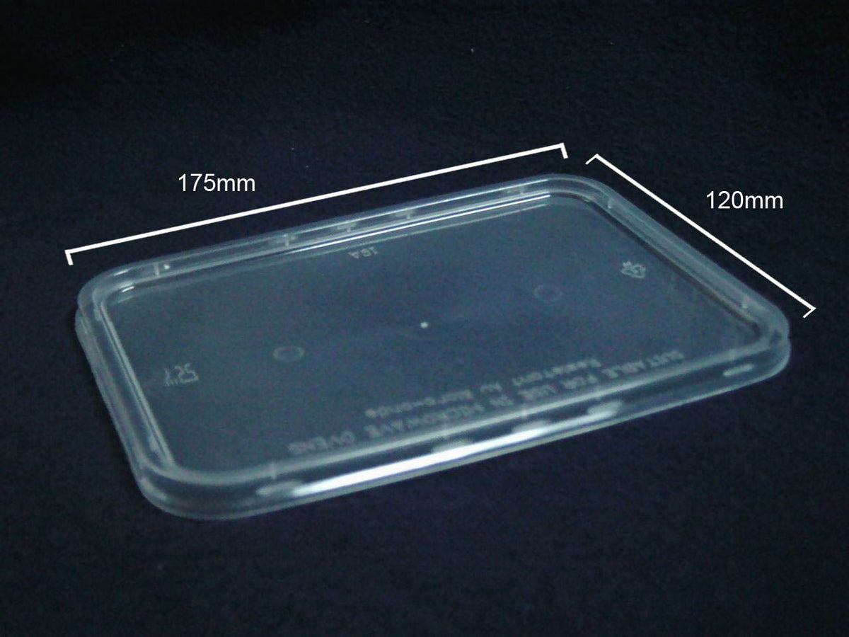 Alids Plastic Rectangle Lid (Carton 500) (Sleeve 50) – Packaging Direct ...