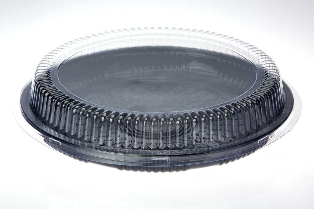 Platter Plastic 12" Lid Dome Round Clear Each