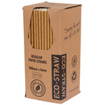 Straws Paper Standard bygreen Kraft Brown (Carton 2500) (Pack 250)