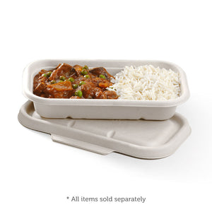 Bio Cane Takeaway Base 750ml 230x130x40mm White (Carton 500) (Sleeve 50)