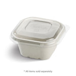 Bio Cane Takeaway Base 480ml 130x130x65 White (Carton 600) (Sleeve 50)