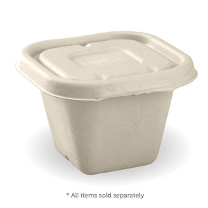 Bio Cane Takeaway Lid 280/480/630ml Natural (Carton 600) (Sleeve 50)