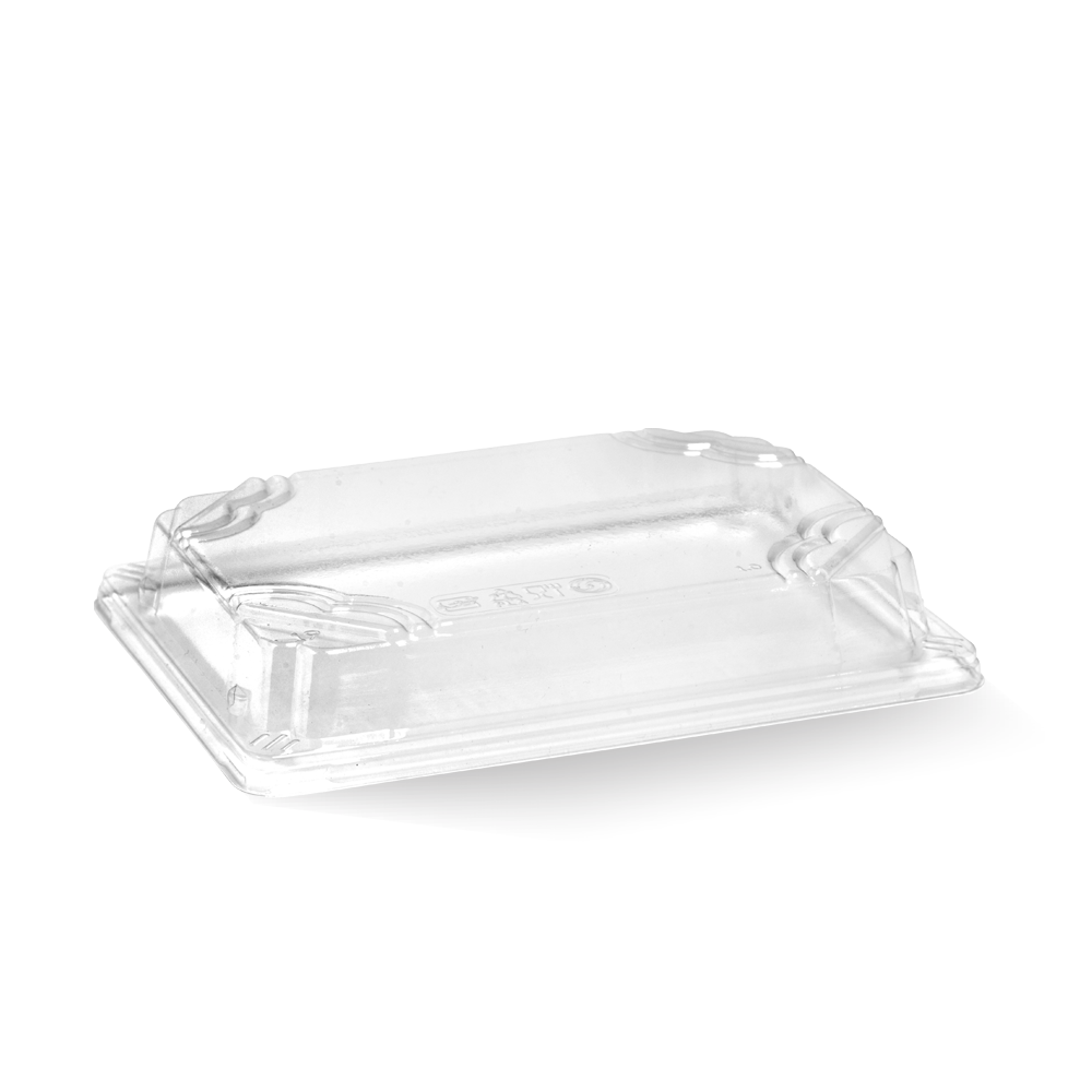 Bio Sushi Tray Lid Medium Clear PLA (Carton 600)