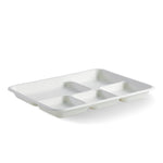 Biocane Lunch Tray "27x22cm" 5 Compartment (Carton 500)