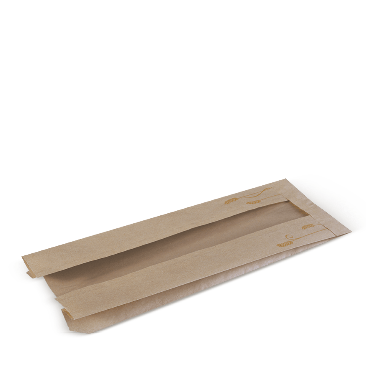 Detpak Bag Loaf Window Brown (390mm x 140mm x 70mm) (Carton 500)