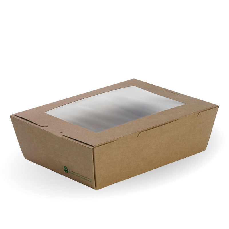 Bio Box Lunch Large Window 197x140x64mm (Carton 200)