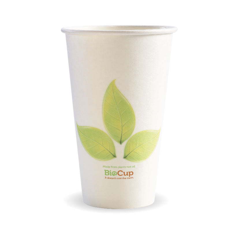 Bio Cup 16oz/473ml Single Wall Leaf (Carton 1000) (Sleeve 50)