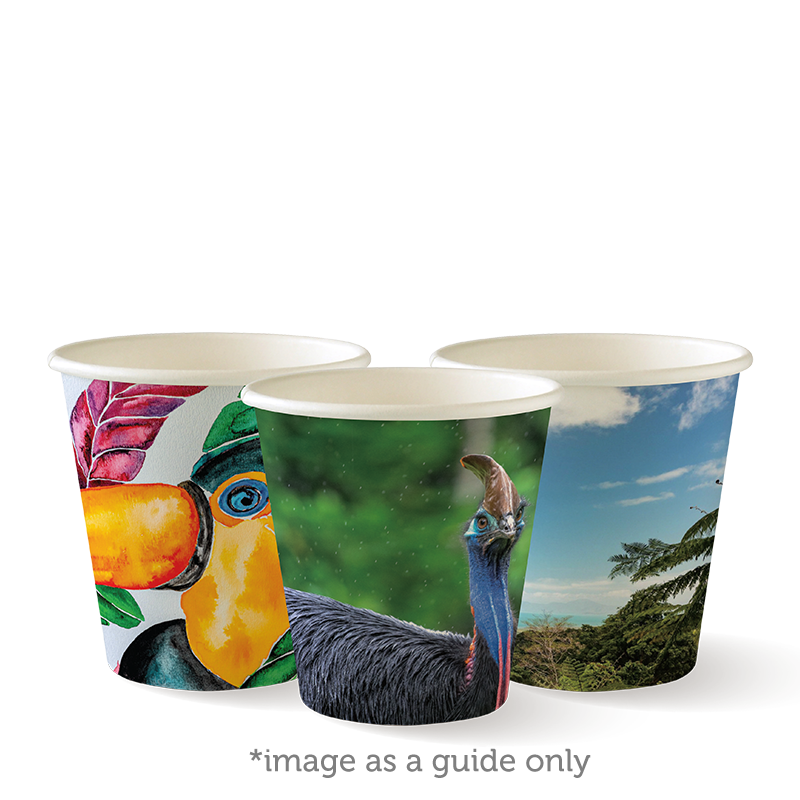 Bio Cup 6oz Single Wall Art Series (Carton 1000)