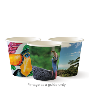 Bio Cup 6oz Single Wall Art Series (Carton 1000)