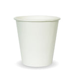 Bio Cup 6oz Single Wall White (Carton 1000) (Sleeve 50)