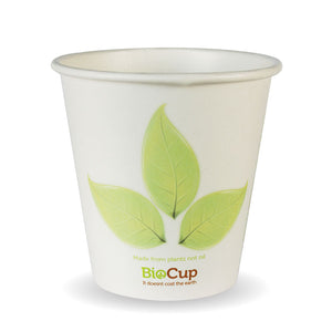 Bio Cup 6oz Single Wall Leaf (Carton 1000) (Sleeve 50)