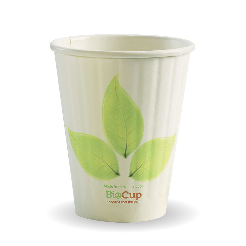 Bio Cup 8oz/236ml Double Wall Leaf (Carton 1000) (Sleeve 50)