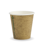 Bio Cup 6oz Single Wall Green Line White (Carton 1000)