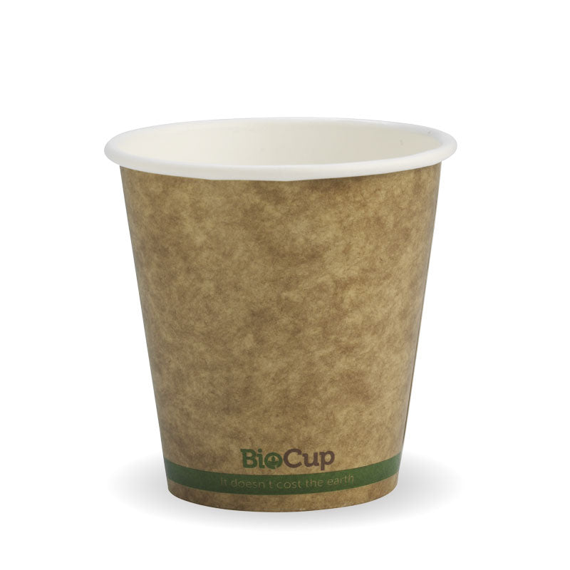 Bio Cup 6oz Single Wall Kraft (Carton 1000) (Sleeve 50)