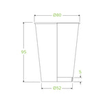 Bio Cup 8oz/236ml Single Wall Green Line Kraft (Carton 1000) (Sleeve 50)