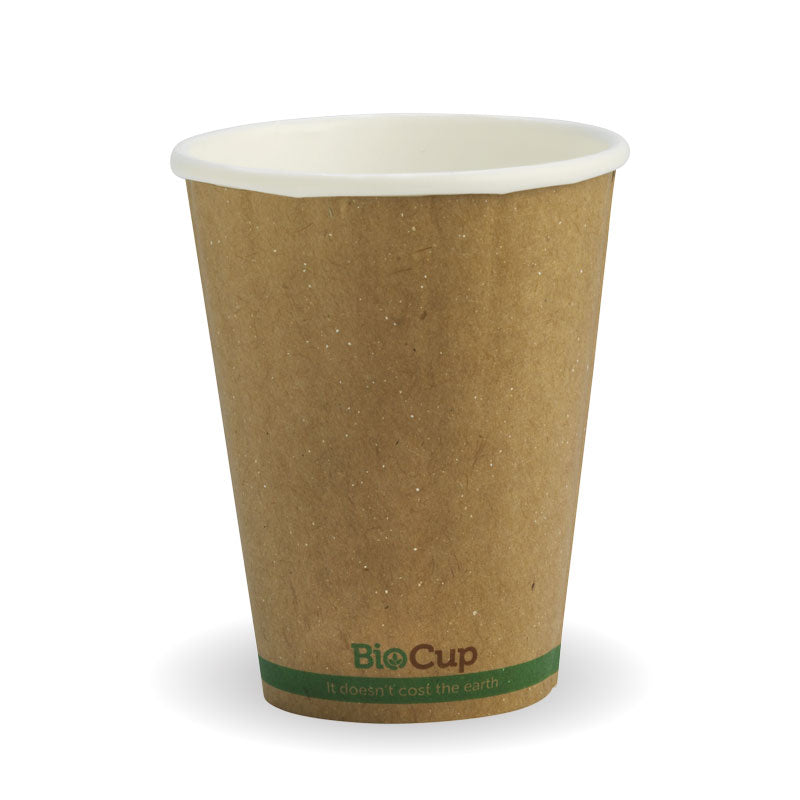 Bio Cup 8oz/236ml Double Wall Brown Kraft (Carton 1000) (Sleeve 50)