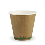 Bio Cup 8oz/236ml Double Wall 90mm Squat Kraft (Carton 1000) (Sleeve 50)