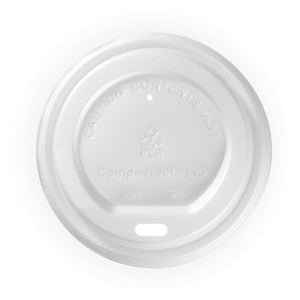 Bio Cup Lid 80mm 6/8/12oz Compostible Lid (Carton 1000) (Sleeve 50)