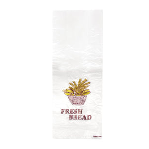 Bread Bag Plastic HDPE Printed Brown/Wheat (Carton 5000)