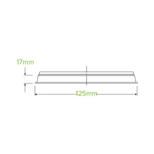 Bio Deli Lid 121mm Clear 240-960ml (Carton 500) (Sleeve 50)