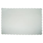 Placemat Scollop (338x238) White (Fpa) (Carton 1000) (Pack 500)