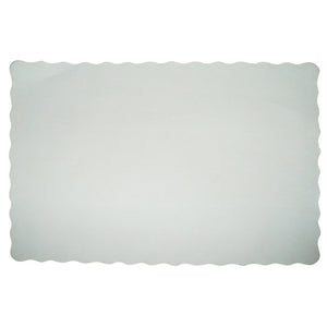 Placemat Scollop (338x238) White (Fpa) (Carton 1000) (Pack 500)