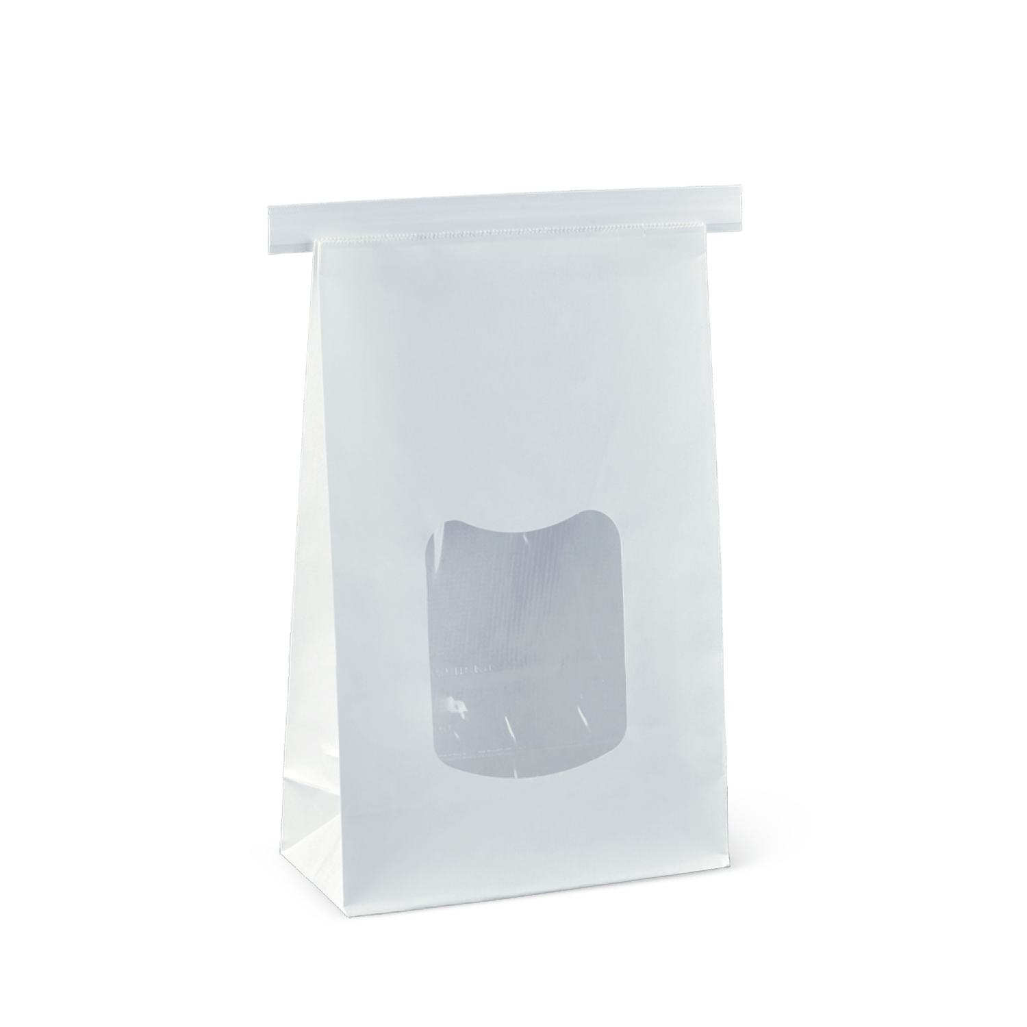 Bag White Large Window C615S0001 Detpak (242x155x70mm) Tin Tie (Carton 400) (Pack 20)
