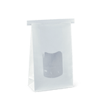 Bag White Large Window C615S0001 Detpak (242x155x70mm) Tin Tie (Carton 400) (Pack 20)